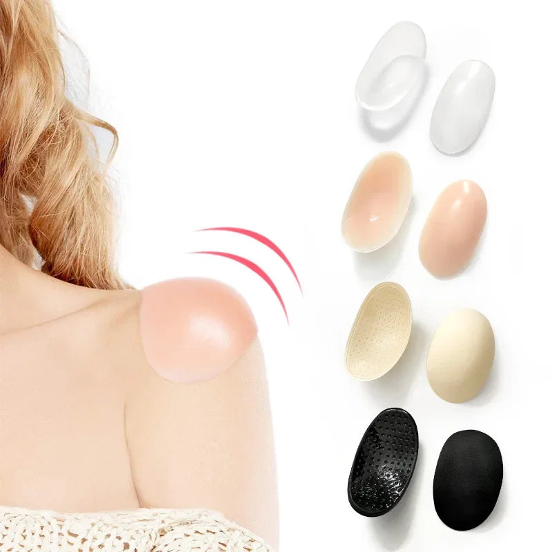 NEW Arrivals Silicone Shoulder Pads Unisex Invisible Traceless Self-Adhesive Fake Shoulders for Women And Men Home Comfort Underwear Accessories