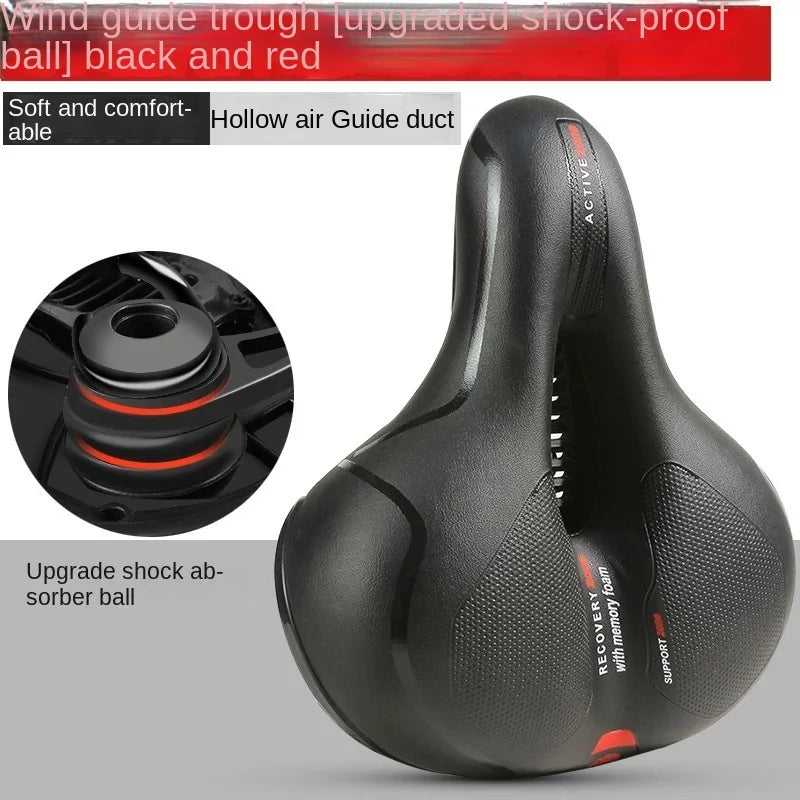 NEW Arrivals Hollow Breathable Bicycle Saddle Men Women MTB Road Bike Saddle Shock Absorbing Comfortable Big Butt Bike Seat Bicycles Accessories