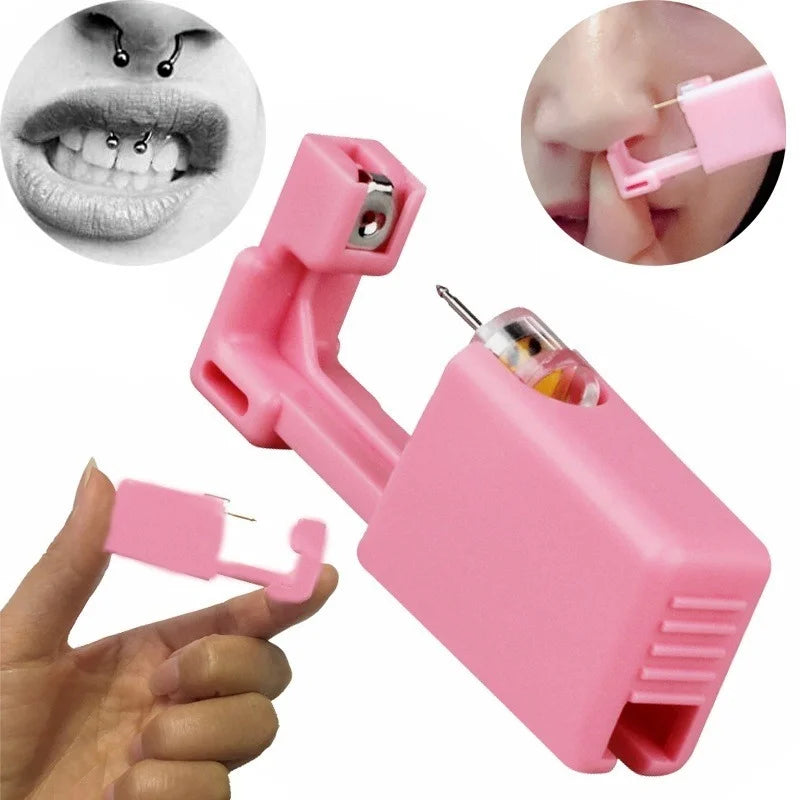 NEW Arrivals 4PCS Set Disposable Safe Painless Ear Piercing Healthy Sterile Puncture Tool Without Inflammation for Earring Ear Piercing Gun Set