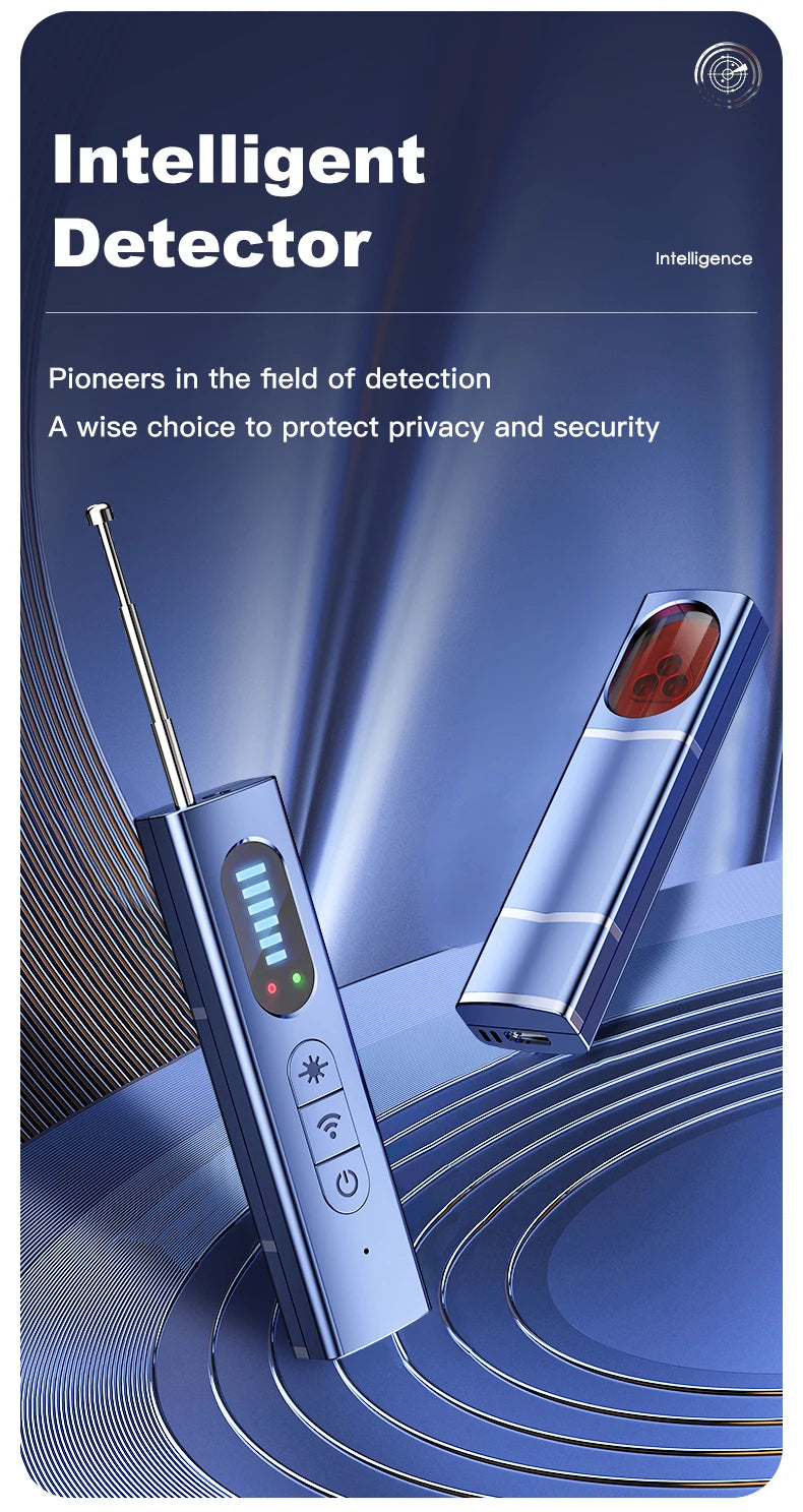 NEW Arrivals Privacy Protection Travel Hotels Office T18 Wireless Hidden Camera Detector, Laser RF Signal Scanner, GPS Locator Detection Anti-Peeping Anti-Spy Camera Personal Safety Security Supplies