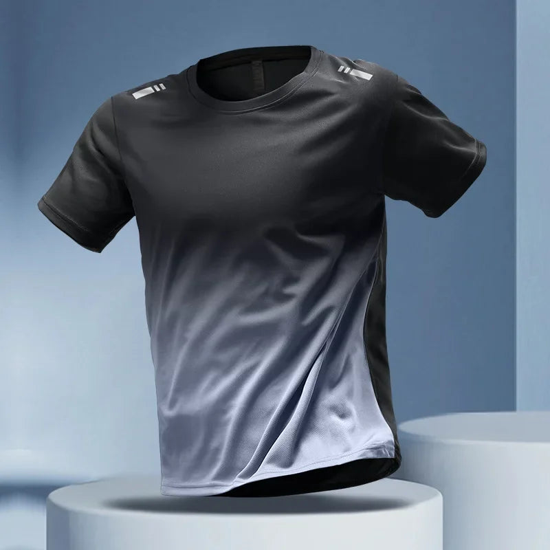 NEW Arrivals M-5 XL (100Kg+) 5 Colors Quick Dry Short Sleeve Men's T-Shirt Sport Top Summer Running Fitness Cycling Clothes Breathable Half Sleeve Thin Style Ins Men Sports Apparel Supplies