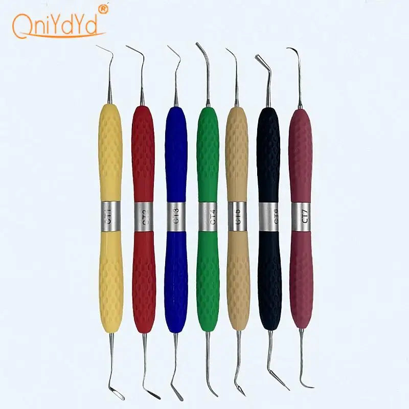 Dental Resin Filled Restorative Instrument Filler Aesthetic Restoration Knife Silicone Handle Dentistry Tools