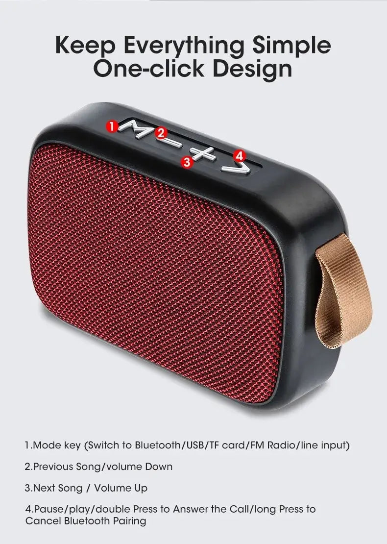 New Wireless Bluetooth Speaker Outdoor Portable Subwoofer Mini Speaker Home Cloth Card Speaker Sound Accessories Electronic Supplies