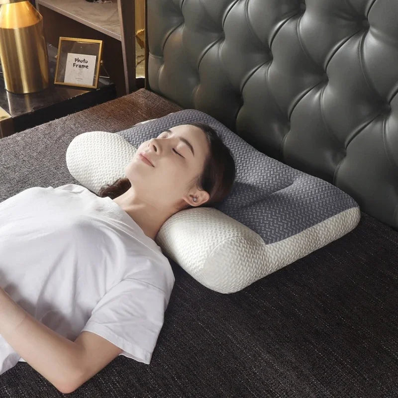 NEW Arrivals Pillow Help Sleep And Protect The Neck Cervical Orthopedic Household Soybean Fiber Massage SPA Pillow For Sleeping