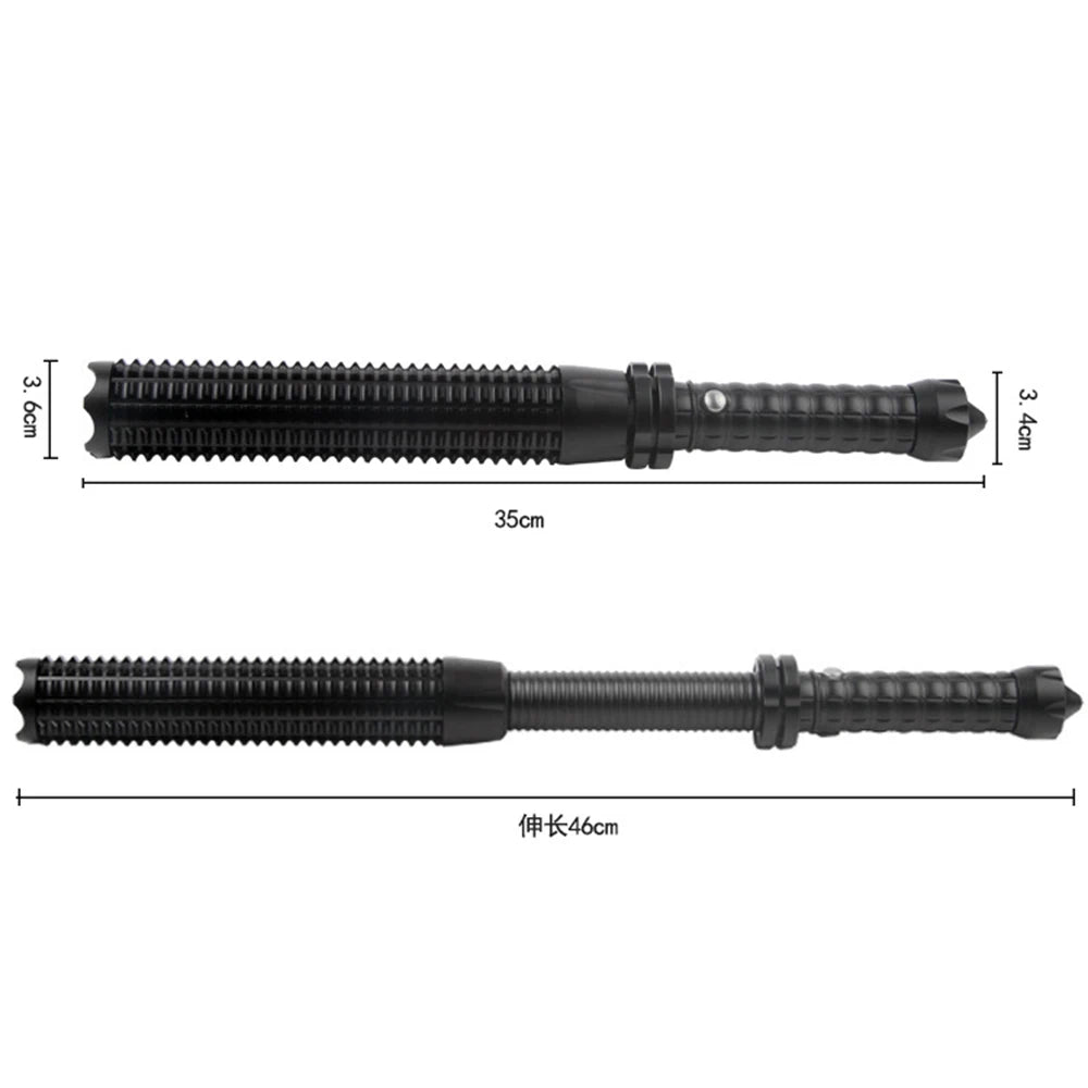 NEW Arrivals Top Quality Baseball Bat LED Flashlight Zoomable Self Defense Flashlight Aluminum Alloy Torch for Emergency Anti Riot Tactical Lamp Car Women Men Outdoor Safety Security Supplies