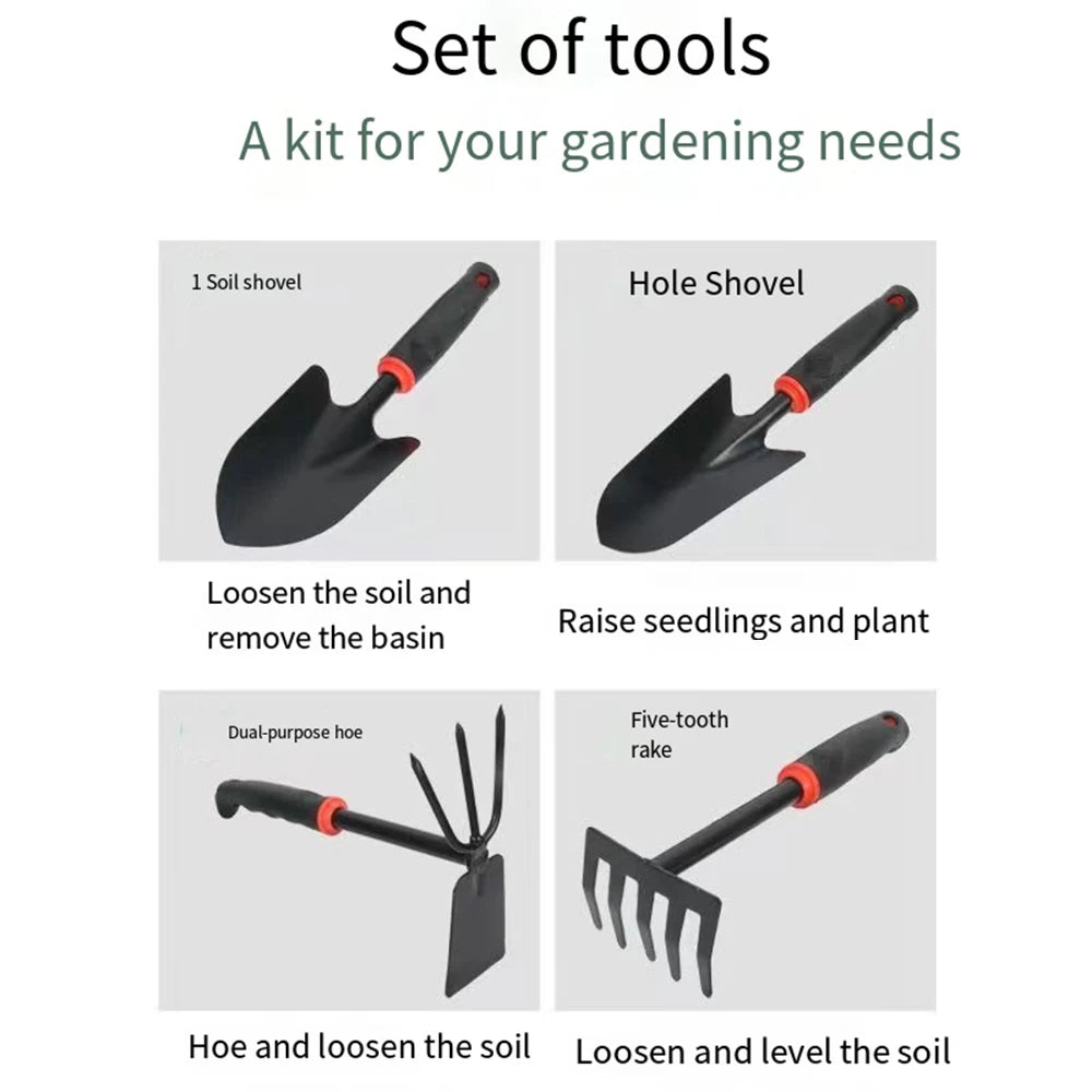 NEW Garden Hand Shovel Rake Farm Tool Set Weed Grass Leaf Remover Outdoor Hoe Weeder Metal Harrow Weeding Gardening Tools For Digging Camping Garden Accessories