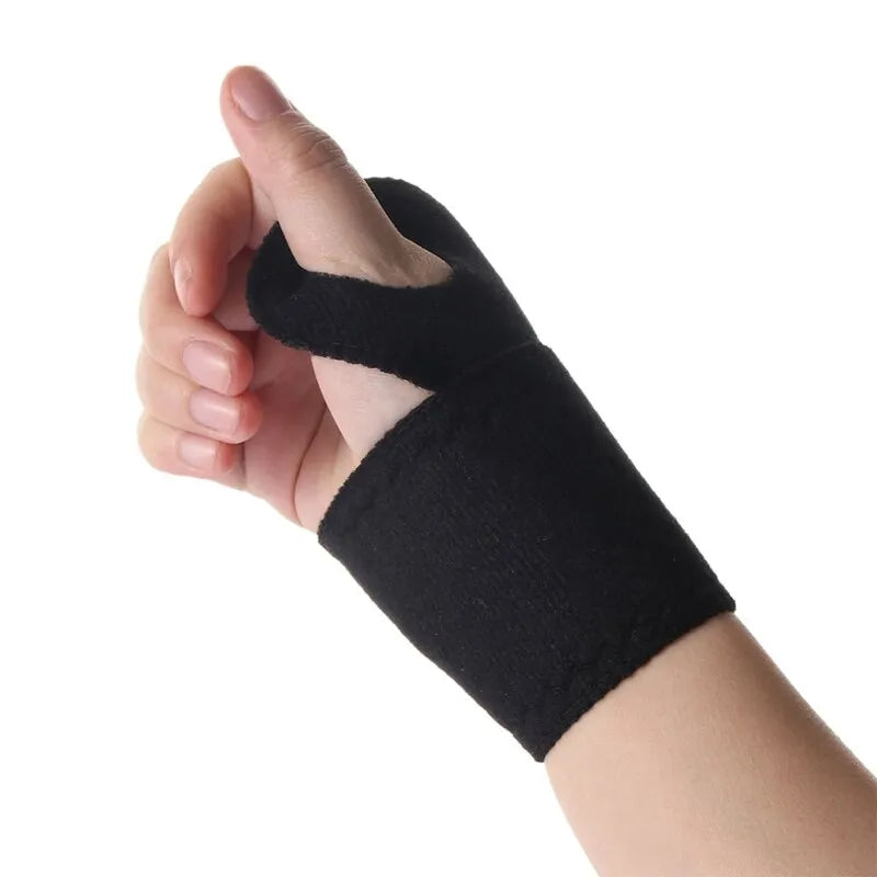 Self Heating Wrist Band Magnetic Therapy Support Brace Wrap Heated Hand Warmer Compression Pain Relief Wristband Sanitizer Belt
