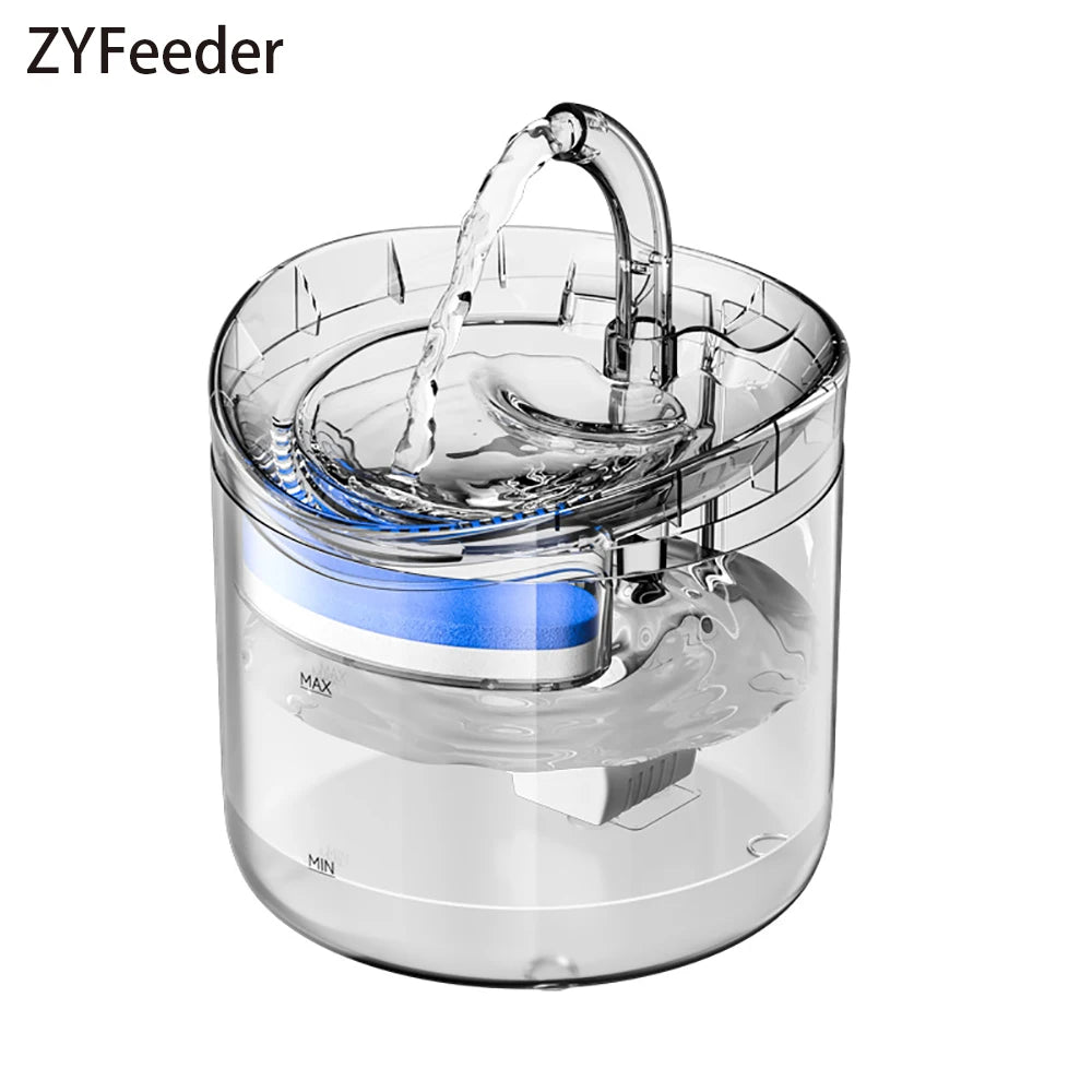 NEW Arrivals Cat Water Feeder Automation Sensor Faucet Fountain Food Grade Transparent Plastic Dog Water Dispenser For Cat Pet Sensor Drinker Pets Supplies