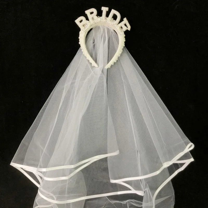 NEW Arrivals Bride to be Pearl Luxury Crown Headband Bach Bachelorette Hen Party Bridal Shower Wedding Party Engagement Rehearsal Dinner Decoration Gift