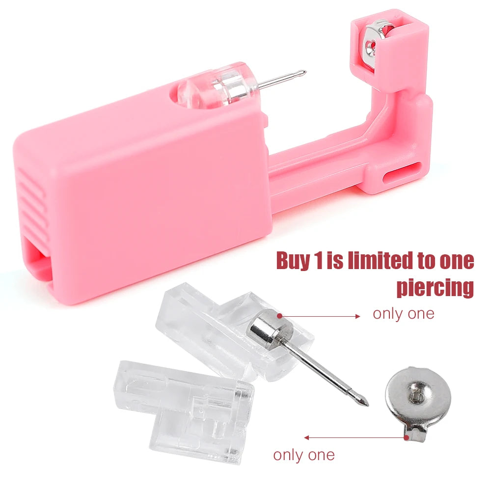 NEW Arrivals 4PCS Set Disposable Safe Painless Ear Piercing Healthy Sterile Puncture Tool Without Inflammation for Earring Ear Piercing Gun Set