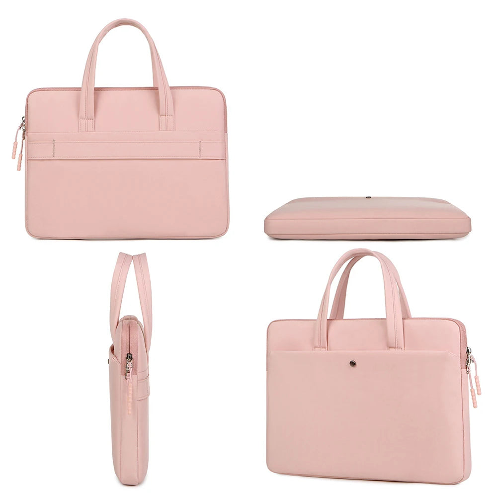 Women Laptop Case Briefcase 13.3in 14.6in 15.6in Handbag for Tablet Mobile Phone Laptop Bag for Mac Book Air Pro Lenovo Xiaomi HP