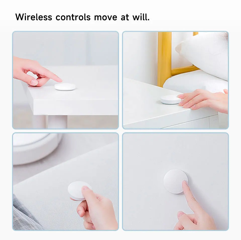 NEW 8 PCS Set TUYA Zigbee Smart Push Button Wireless Switch Include Battery Remote Control Automation Scenario Switch Work with Zigbee Gateway