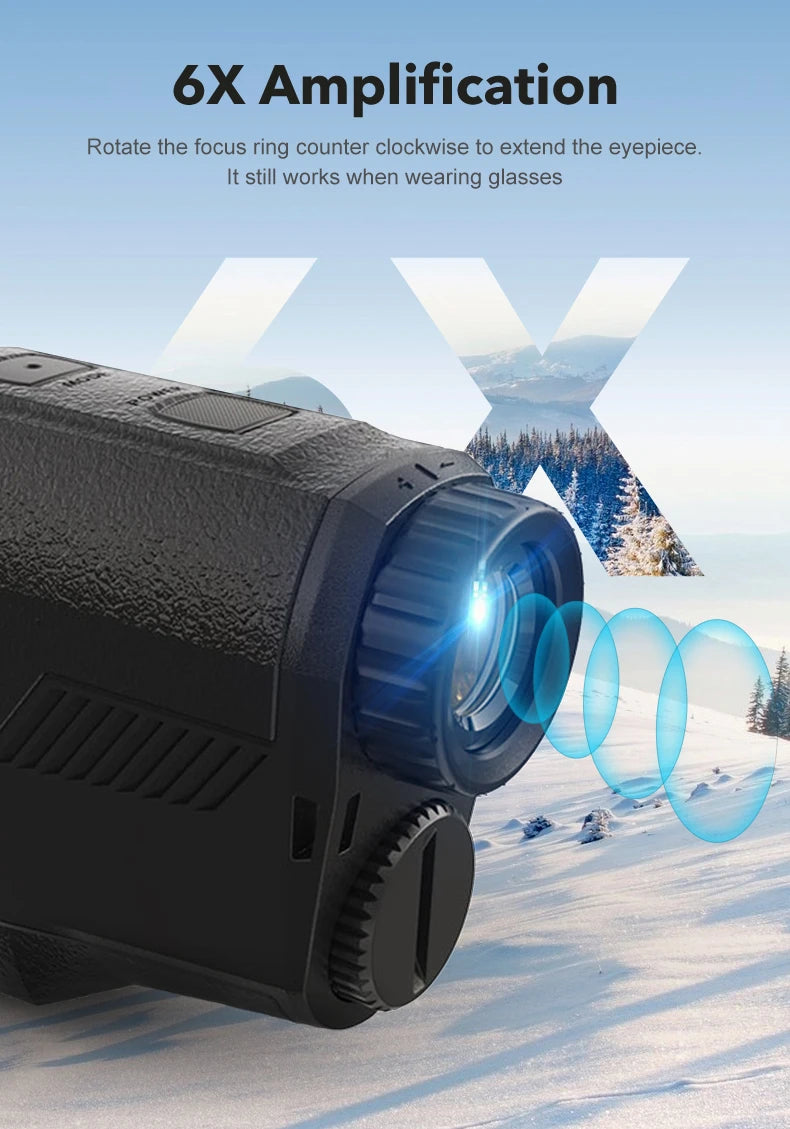 NEW Laser Golf 1000M Range Finder for Outdoor Camping Hunting Telescope with Flag-Lock Slope Pin Laser Distance Meter 1000m 650m Top Quality Monocular