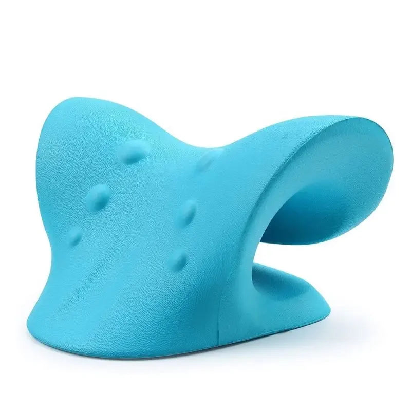 NEW Arrivals 4 Colors Pain Relief Cervical Spine Alignment Neck Shoulder Stretcher Relaxer Cervical Chiropractic Traction Device Massage Pillow