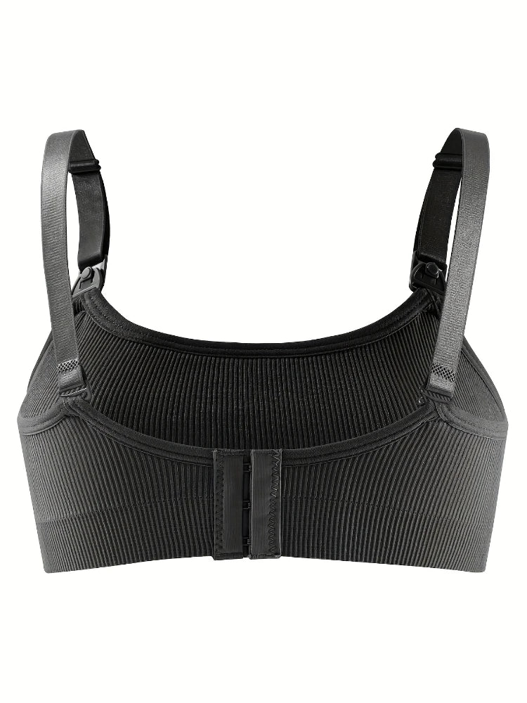NEW Arrivals 5 PCS Set Breathable Front Open Nursing Bra Maternity Underwear Pregnancy Bra Full Cup Wireless Comfortable Breastfeeding Bra