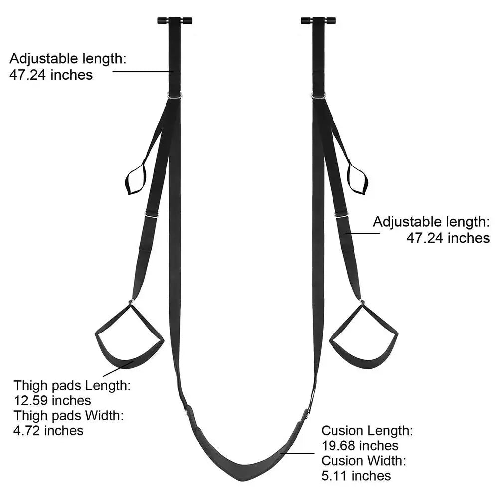 Adjustable Sex Swing Soft Material Straps Fetish Bandage Game Chairs Hanging Door Swing Erotic Sex Toys For Couples Sex Shop