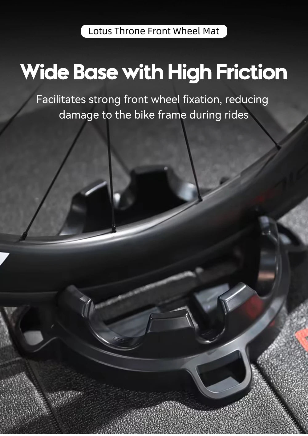 NEW Arrivals Think Rider Bike Trainer Front Wheel Block, Suitable for 700C, 26/27.5/29 inch Tire Indoor Bike Trainer Stand Front Wheel Holder Bicycle Accessories