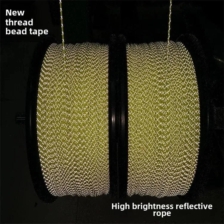 8 Colors Reflective Warning Rope Fluorescent Fiber Rope Night Glow Anti-Counterfeit Rope 4mm 6mm 8mm Colorful Clothing Accessories