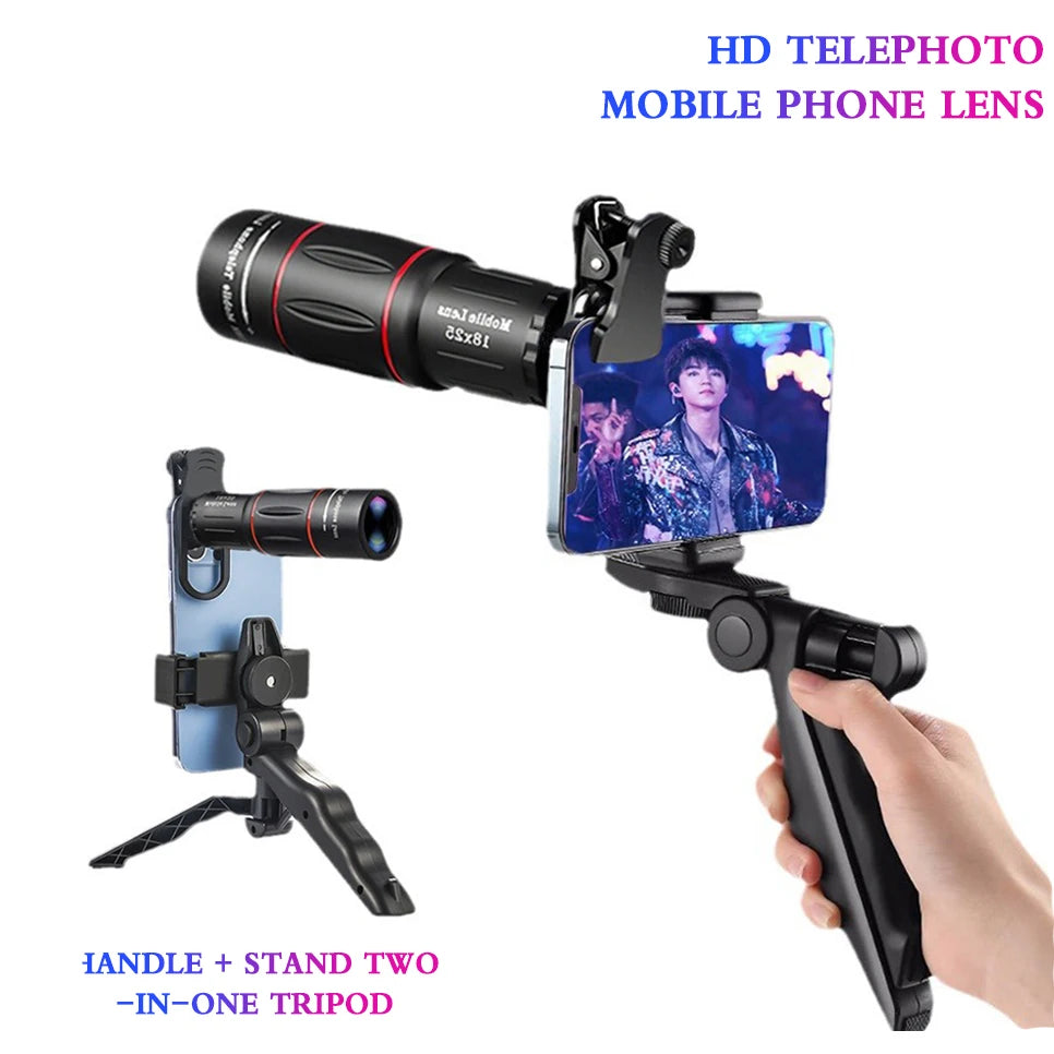 NEW 18X28 Times Set Single Barrel Telephoto Lens External Camera, Suitable For Mobile Phones, Telescopes, Concert Shooting