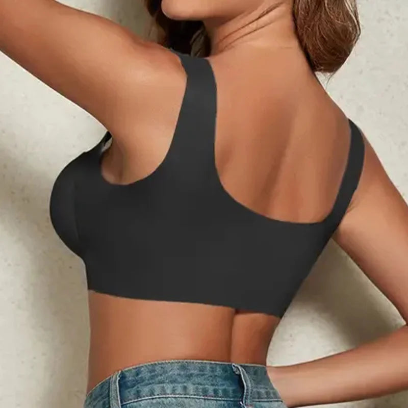 NEW Arrivals 5PCS Set Women Lace Sport Bras Plus Size Seamless Bra Bralette Backless Lady Brassiere Vest Female Gather Shock-Proof Wireless L-3XL