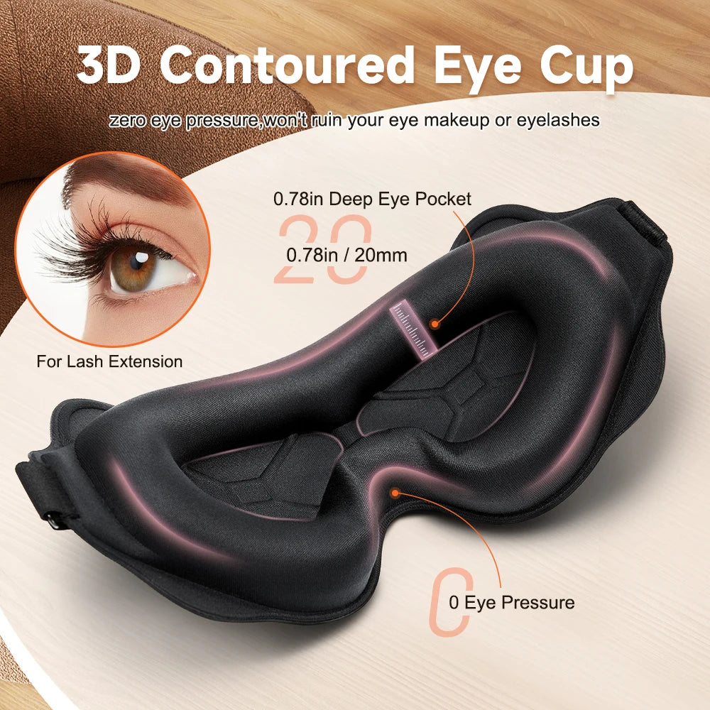 NEW 3D Sleep Mask 5 Colors for Eyes Soft Sleeping Eye Mask Travel Airplane Hotels Eyeshade Night Breathable Sleeping Aid Mask Eye Shade