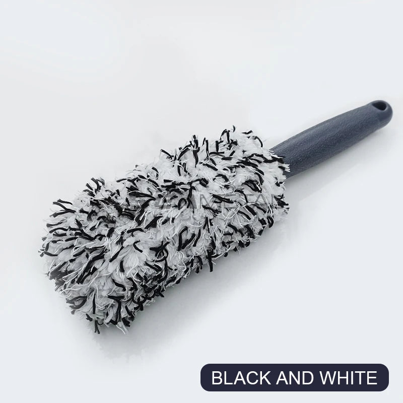 NEW Car Wheel Tire Rim Cleaning Brush Portable Plush Car Wheel Hub Brush Washing Tool Car Detailing Care Dust Removal Brush Vehicle Tools Car Cleaning Supplies