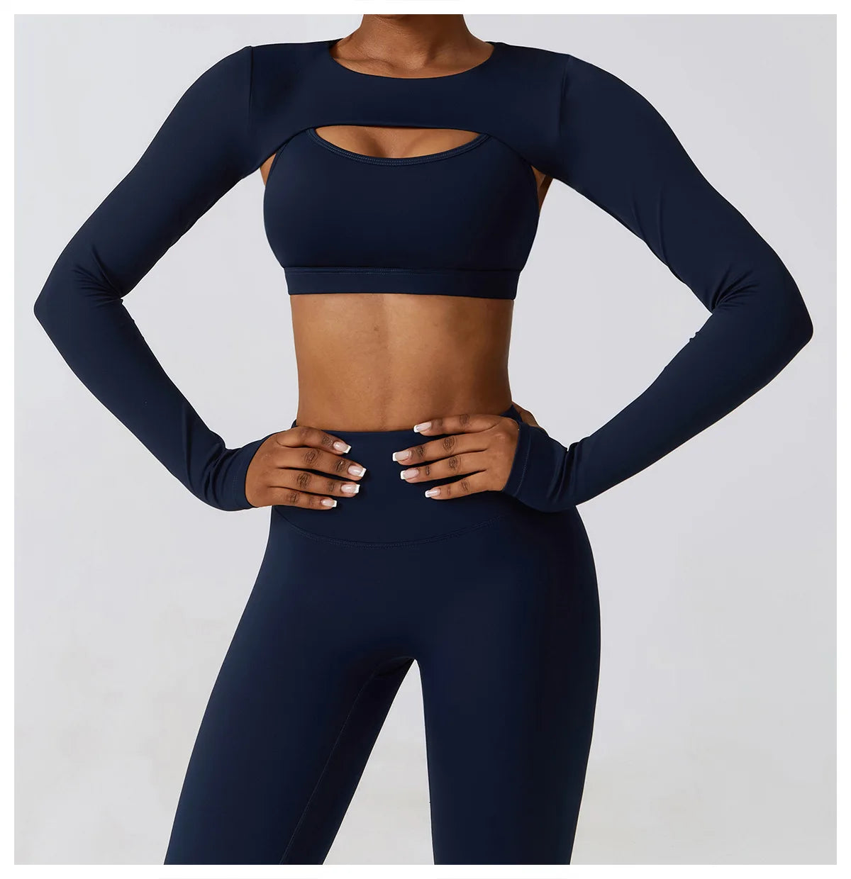 NEW S-XL 4 Colors Women Crop Tops Long Sleeve Breathable Running T-Shirts Gym Sports Top with Pad Yoga Shirts Fitness Workout Yoga Clothing Sets