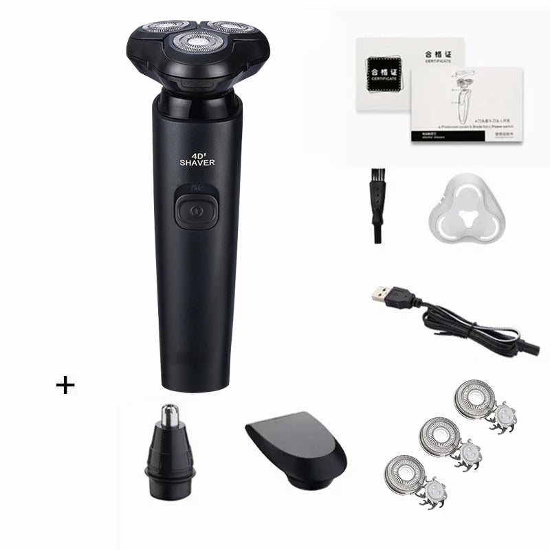 NEW Arrivals Gift for Husband Lover Electric Razor Set Electric Shaver Body Hair Cutting Shaving Machine for Men Women Clipper Rotary Beard Trimmer Waterproof Hair Sets Accessories Hair Care Supplies