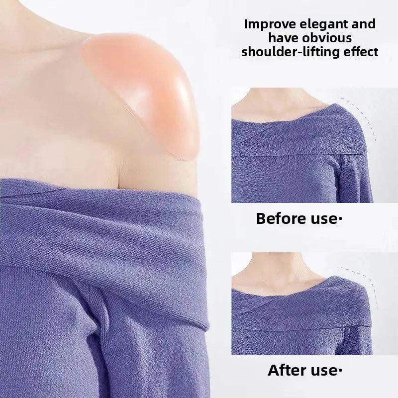 NEW Arrivals Silicone Shoulder Pads Unisex Invisible Traceless Self-Adhesive Fake Shoulders for Women And Men Home Comfort Underwear Accessories