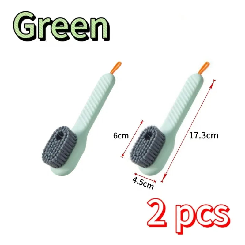NEW Arrivals 3PCS Set Multi-Function Automatic Liquid Discharge Cleaning Brush–Shoe Brush & Clothes Cleaner, Perfect Household Cleaning Tool