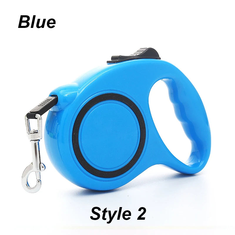 NEW Arrivals 12 Colors 5m Dog Leash Strong Automatic Retractable Durable Nylon Lead Puppy Outdoor Travel Walking Hiking Traction Rope Dogs Accessories Pets Supplies