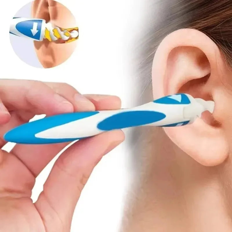 NEW Arrivals Adults/Children Ear Wax Remover Tool Ear Cleaner With Soft Silicone 16 Replacement Tips Simply To Grab Extract Earwax Sets