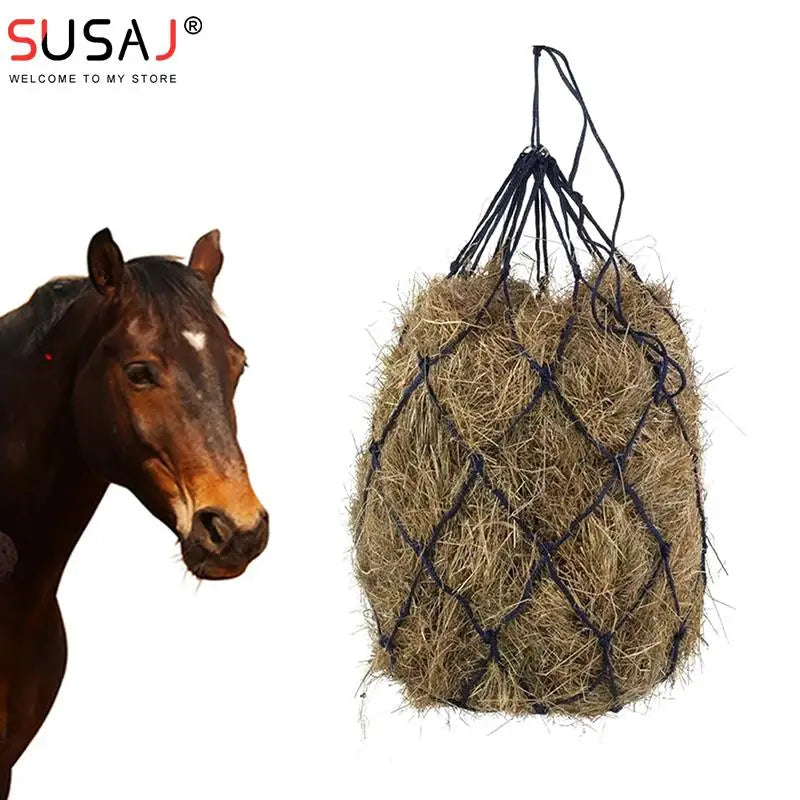 Haylage Net Durable Horse Care Products Small Holed Hay Net Hay Net Equipment Slow Feed Hay Feeder Net Bags For Horse Equestrian Supplies