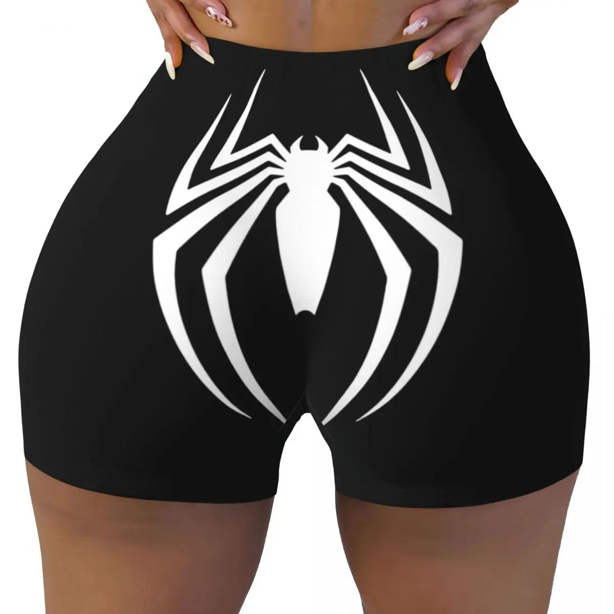 NEW Arrivals Sexy Hot Women Spiderman Summer Outdoor Beach Party Workout Running Hiking Yoga Shorts Gym Athletic Biker Cycling Shorts Girls Fashion Apparel Accessories