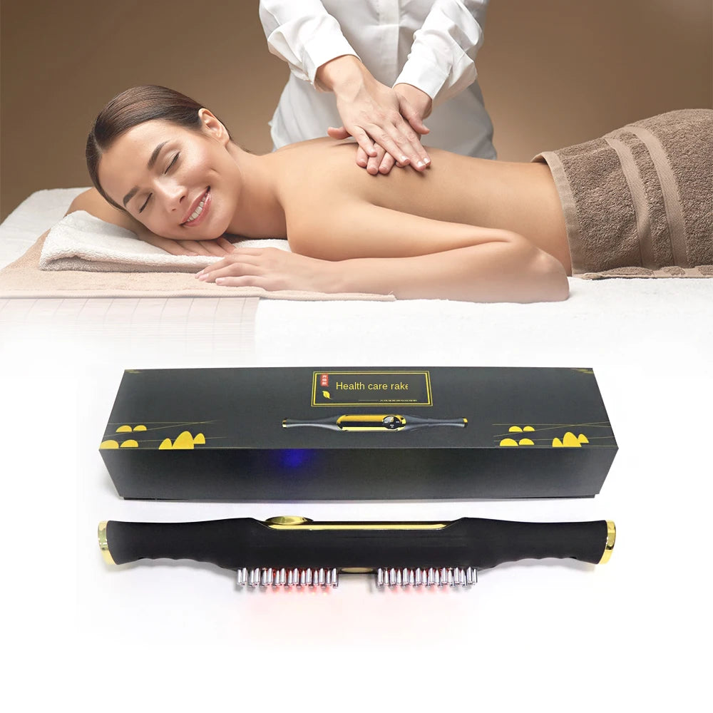 EMS Guasha Scraping Stick Fat Burner Slimming Massage Brush Vibration Infrared Heating Therapy Anti Cellulite Body Pain Relief