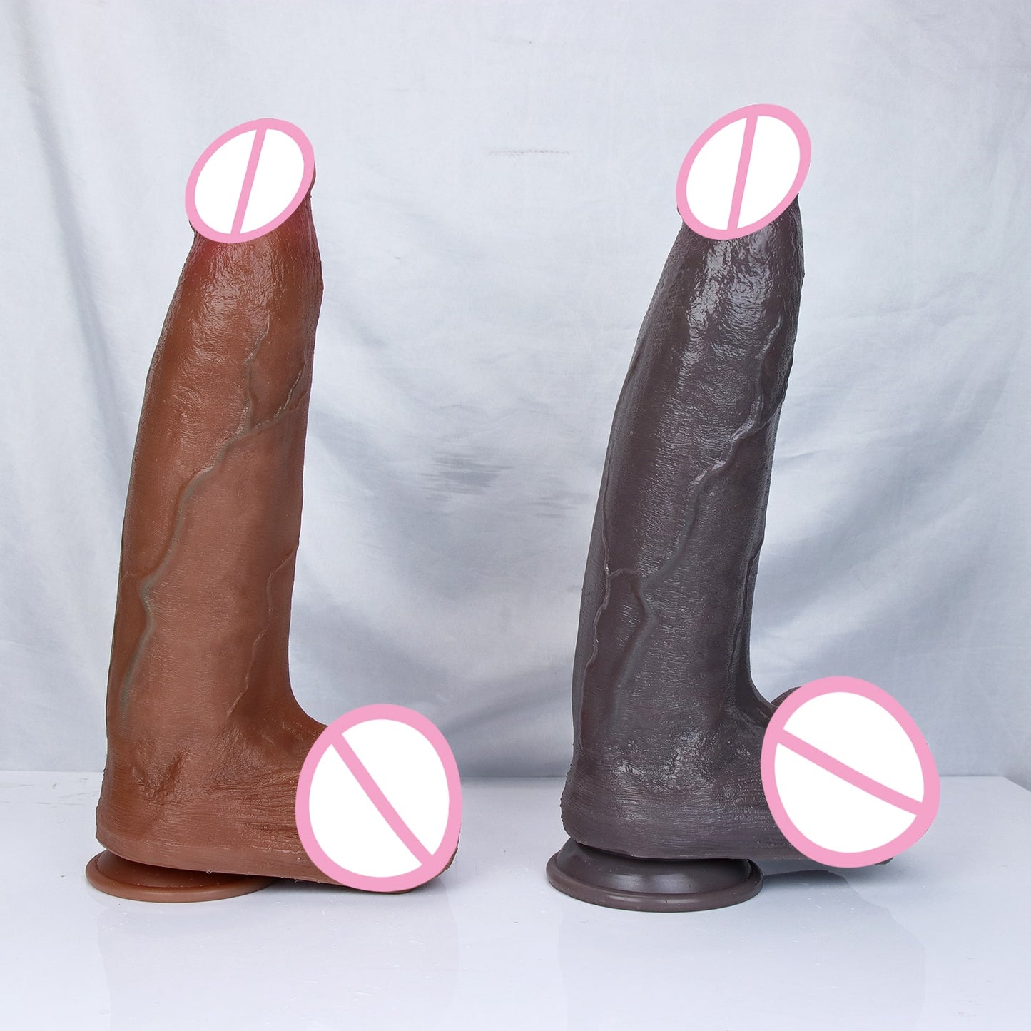 Huge Realistic Black Big Long Dildo Soft Silicone Vaginal Masturbators Penis Erotic Toy for Women Suction Cup Thick Glans Dick