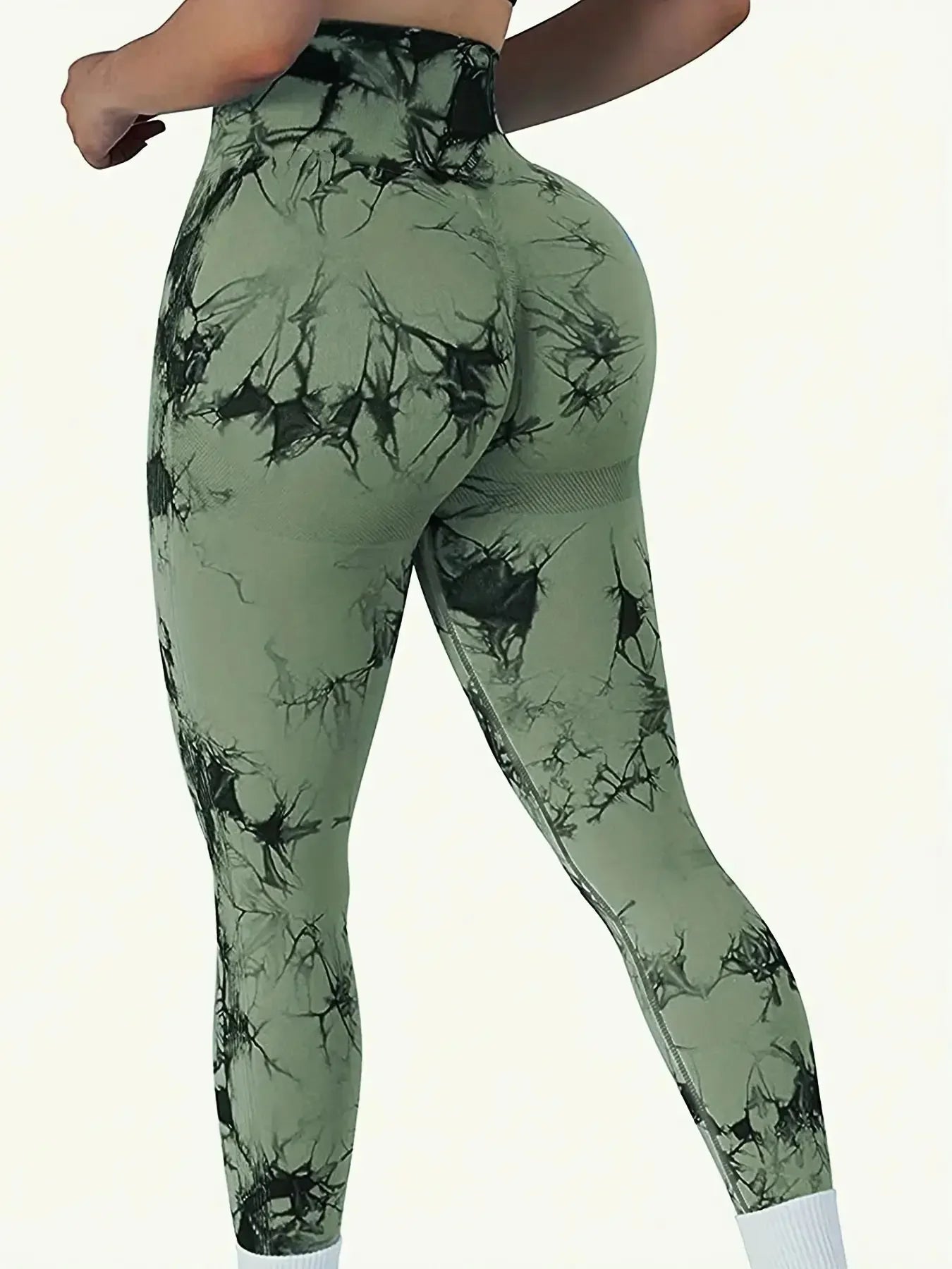 NEW Arrivals S(45-55KG0- XL(75-95KG) 9 Colors Women's Tie-Dye Seamless Peach Butt High Waist Butt Pants Stretch Fitness Yoga Pants Outdoor Running Leggings Ladies Sports Clothing Supplies
