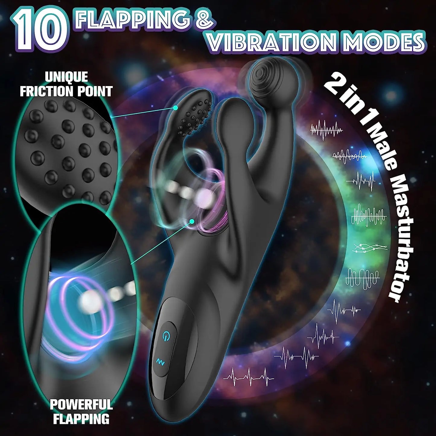 Vibrating Male Masturbator Glans Vibrator Stimulate Massager 10 Modes Penis Trainer Delay Ejaculation Adult Sex Toy For Men