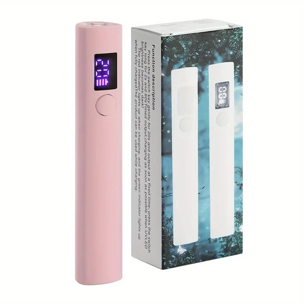 NEW Arrivals Portable Handheld Mini Nail Lamp For Gel Polish Quick Dry Flashlight Pen USB Rechargeable Nail Dryer Machine UV LED Nail Care Accessories Manicure Pedicure Tools