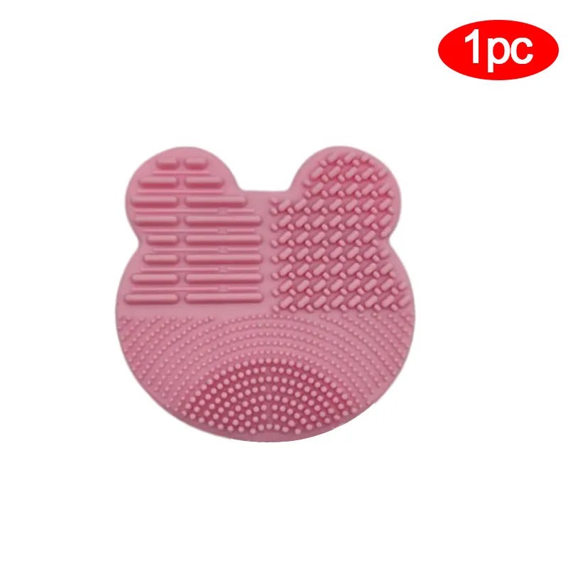 1/3pc Make Up Brush Cleaner Pad Washing Brush Pad Cleaning Mat Cosmetic Brush Cleaner Universal Make Up Tools Scrubber Board Pad