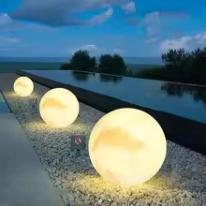NEW Arrivals 25CM Japanese LED Ball Lamp Set USB Charging Remote Control Outdoors Lawn Lamp Swimming Pool Wedding Party Holiday Home Decoration Courtyard Atmosphere Light