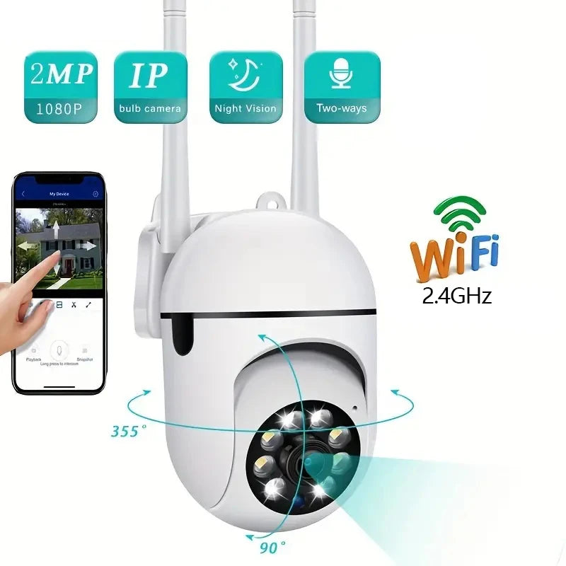 3MP WiFi Camera Home PTZ IP Camera Color Night Audio Wireless Surveillance Camera Auto Home Tracking Security CCTV Camera
