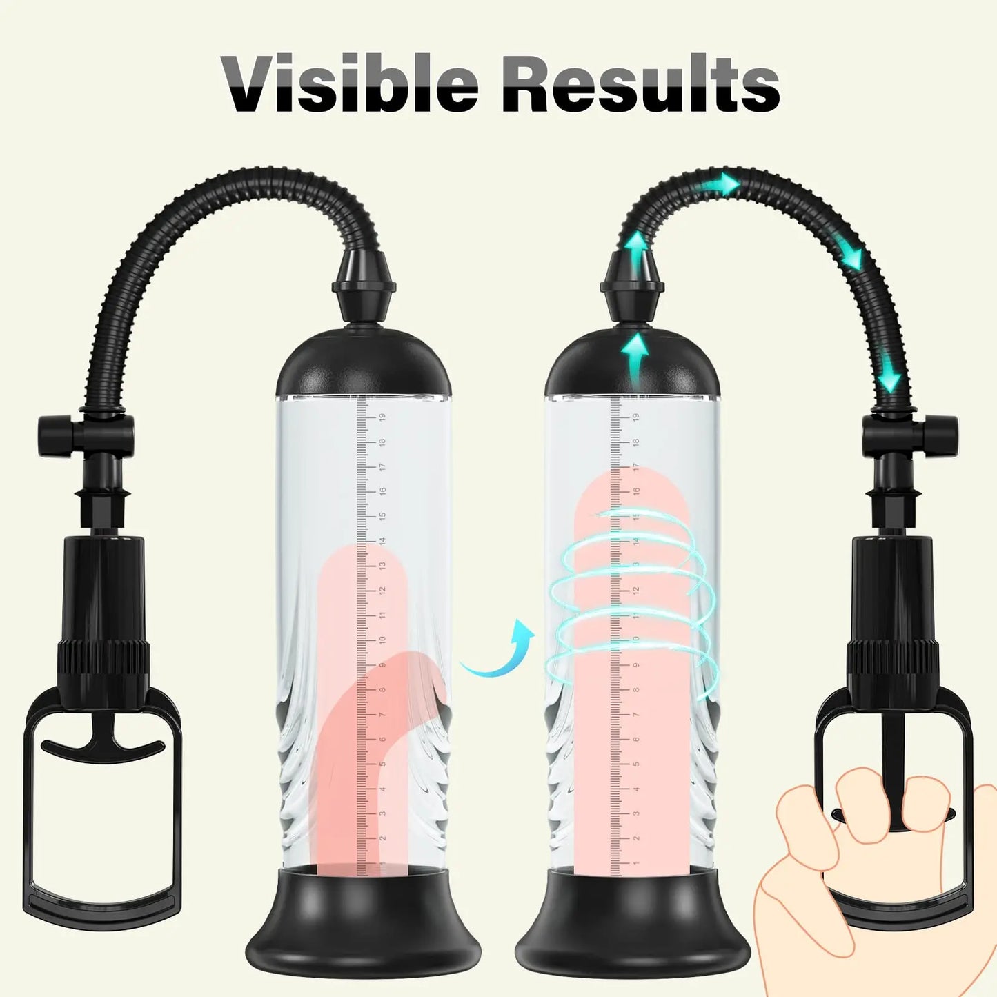 Adult Penis Vacuum Pump Enlargement Extender Pump Air Pressure Device Male masturbator Man Sex Toys for Men Stronger Bigger Erections
