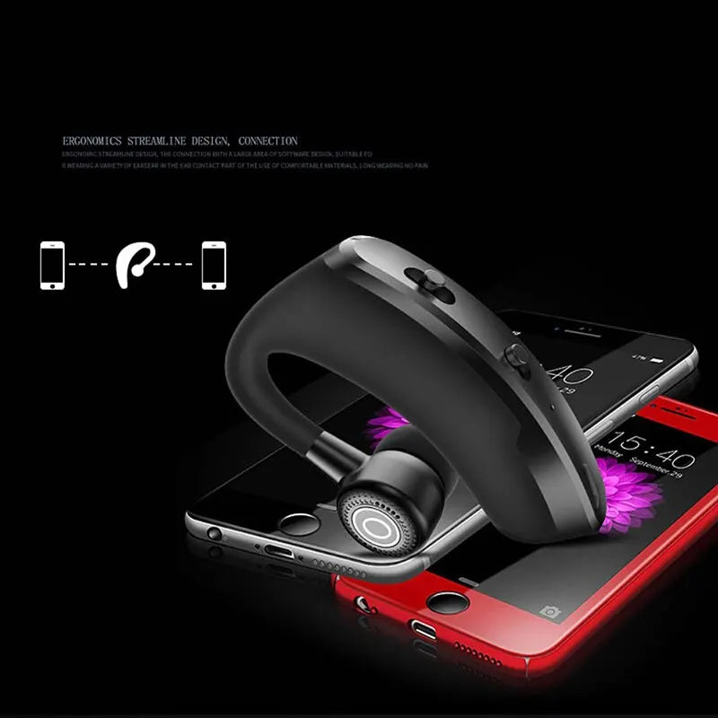 Ear Mounted Wireless Bluetooth Earphones For Business Calls Noise Reduction Stereo Mini Single Earplugs Wireless Bluetooth EP