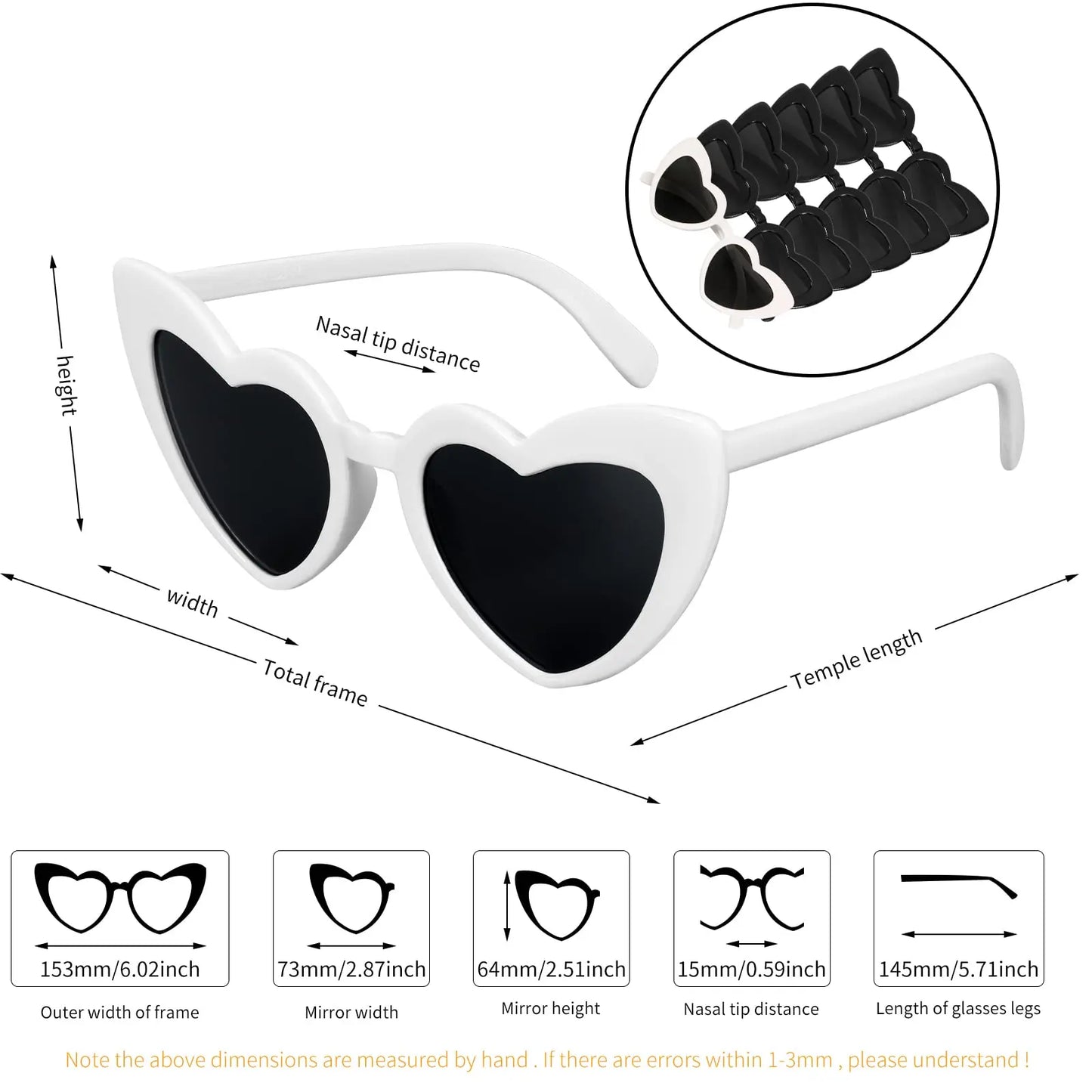 NEW Arrivals 24-48-100PCS Set Wedding Heart Sunglasses Memories for Wedding Guests Wedding Souvenirs Sunglasses Wedding Party Bachelorette Hen Party Accessories