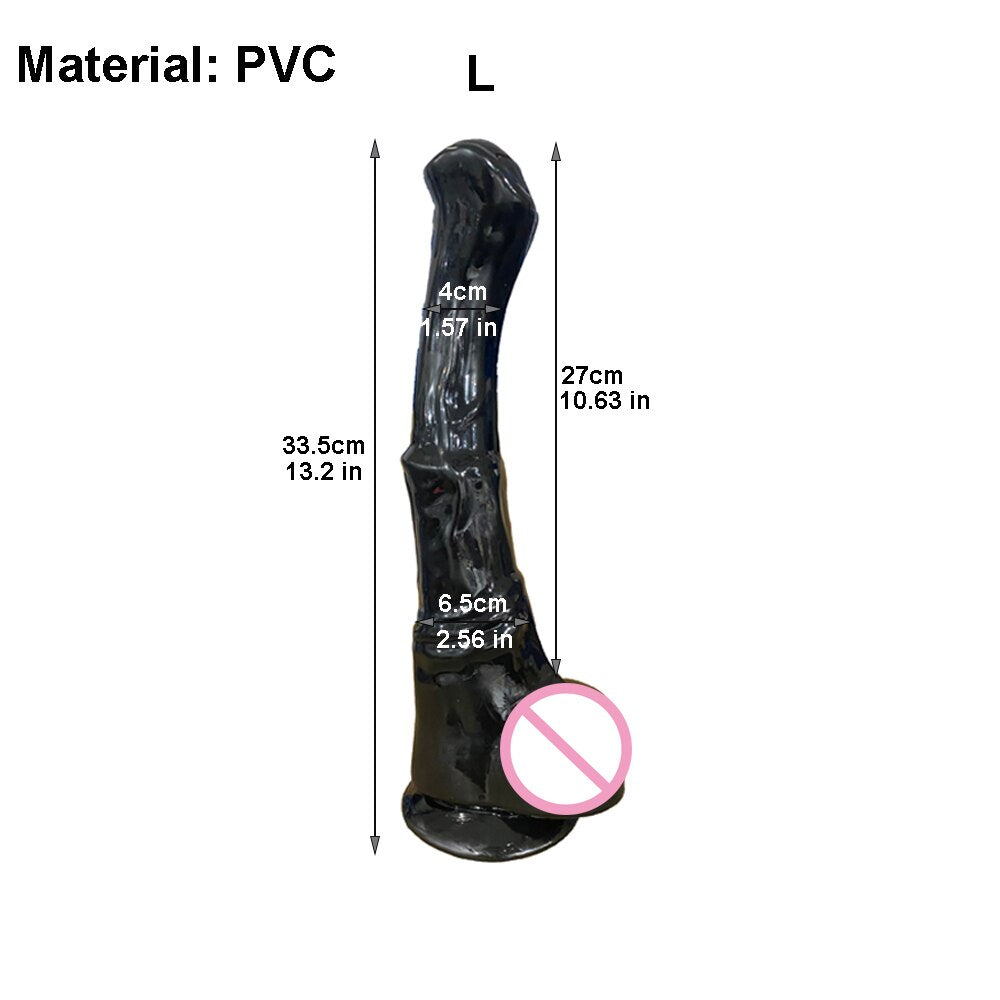 30cm Huge Horse Dildo Realistic Animal Penis Artificial Female Masturbators Rubber Monster Cock Anal Plug Hand-Frees Sex Tools