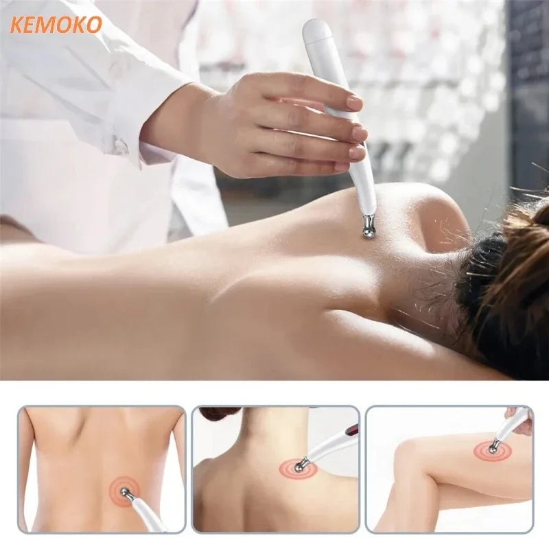 NEW Arrivals 5 IN 1 Set Electronic Acupuncture Massage Pen Smart Pulse Meridian Energy Pen Pain Relief Microcurrent Pulse Muscle Massage Stick Kit Health Care Supplies