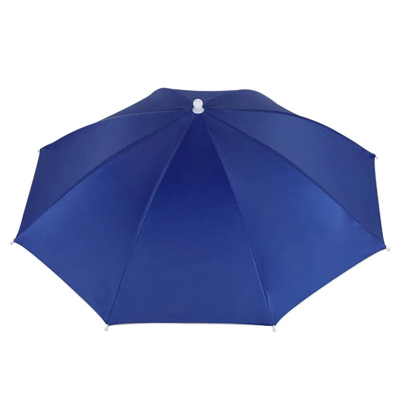 NEW Arrivals 1PC Fishing Hat Umbrella Children Adult Large Hat Head Wearing Umbrella Hat Men and Women Outdoor Folding Weather Umbrella