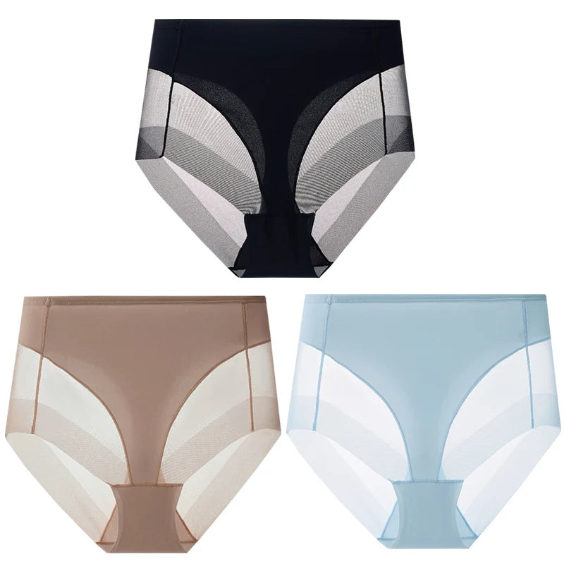 NEW Arrivals 3PCS Set M-2XL Women Seamless High Waist Shaping Briefs Breathable Body Shaper Slimming Underwear Butt Lifter Control Panties Shapewear