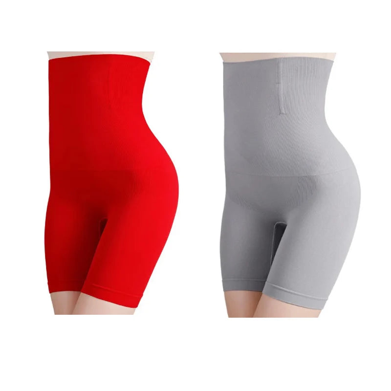 NEW Arrivals 2PCS Set S(50KG) -6XL (135KG) Plus Size Women Belly Shaping Brief High Waist Lifting Hip Pants Slimming Panties Postpartum Shaper Underwear Safety Panty